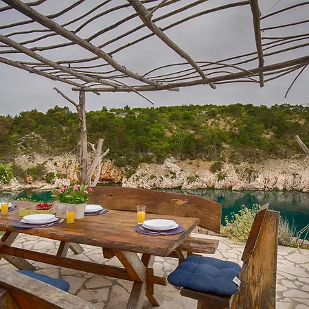 Unique On A Rock, 50 Meters From The Beach, Sea View - By Traveler Tourist Agency Krk - Id 2401