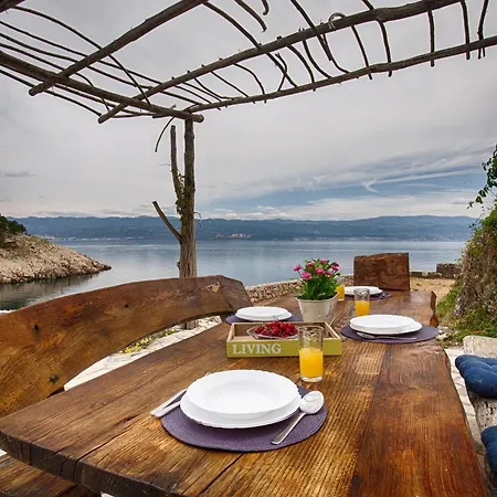 Villa Unique On A Rock, 50 Meters From The Beach, Sea View - By Traveler Tourist Agency Krk - Id 2401 *