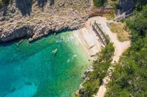 Unique On A Rock, 50 Meters From The Beach, Sea View - By Traveler Tourist Agency Krk - Id 2401