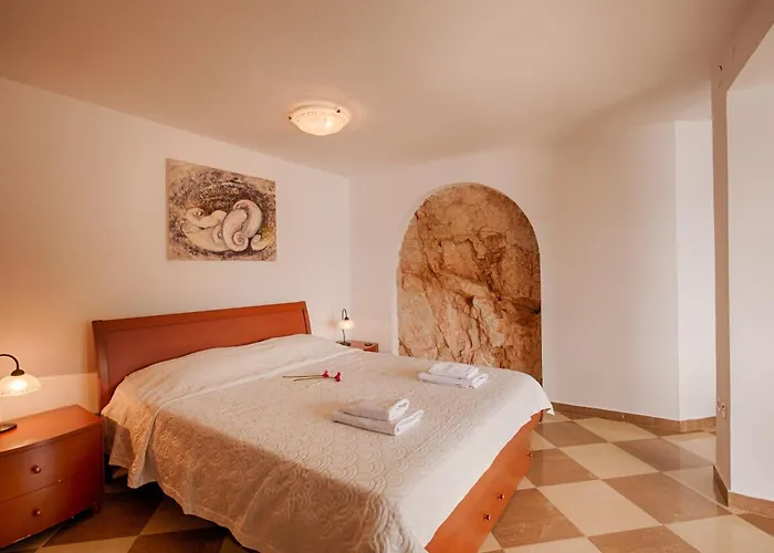 Unique On A Rock, 50 Meters From The Beach, Sea View - By Traveler Tourist Agency Krk - Id 2401 *