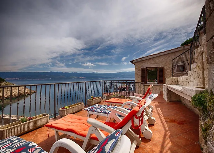 Unique On A Rock, 50 Meters From The Beach, Sea View - By Traveler Tourist Agency Krk - Id 2401 Villa *