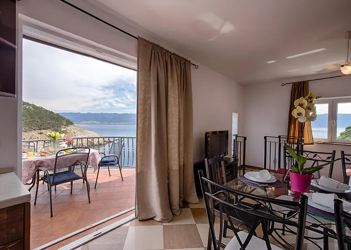 Unique On A Rock, 50 Meters From The Beach, Sea View - By Traveler Tourist Agency Krk - Id 2401 Villa