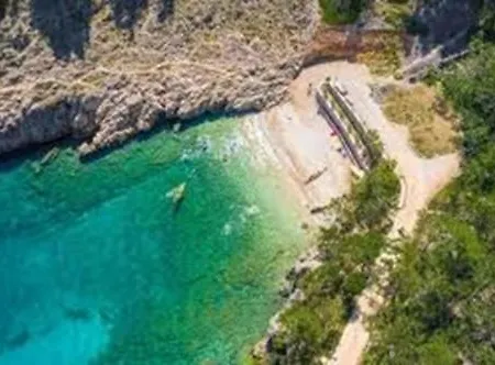Unique On A Rock, 50 Meters From The Beach, Sea View - By Traveler Tourist Agency Krk - Id 2401