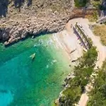 Unique On A Rock, 50 Meters From The Beach, Sea View - By Traveler Tourist Agency Krk - Id 2401
